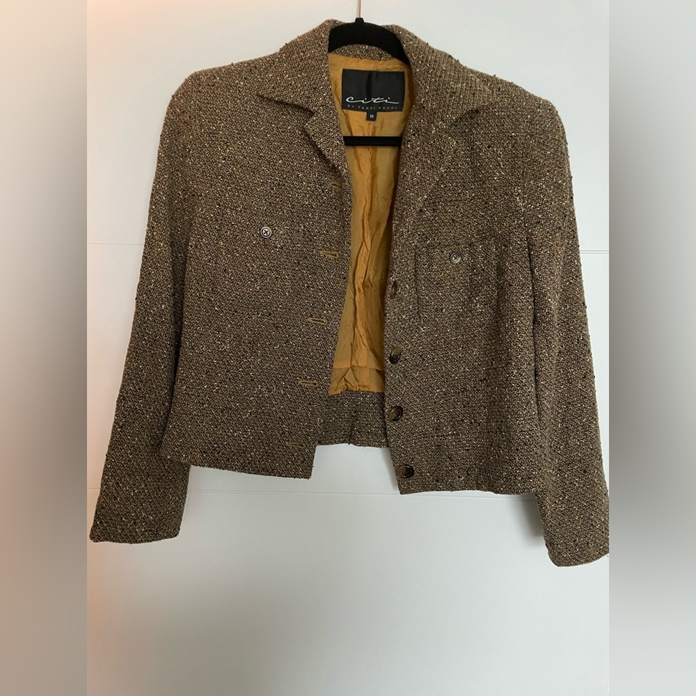 Tweed Cropped Blazer
